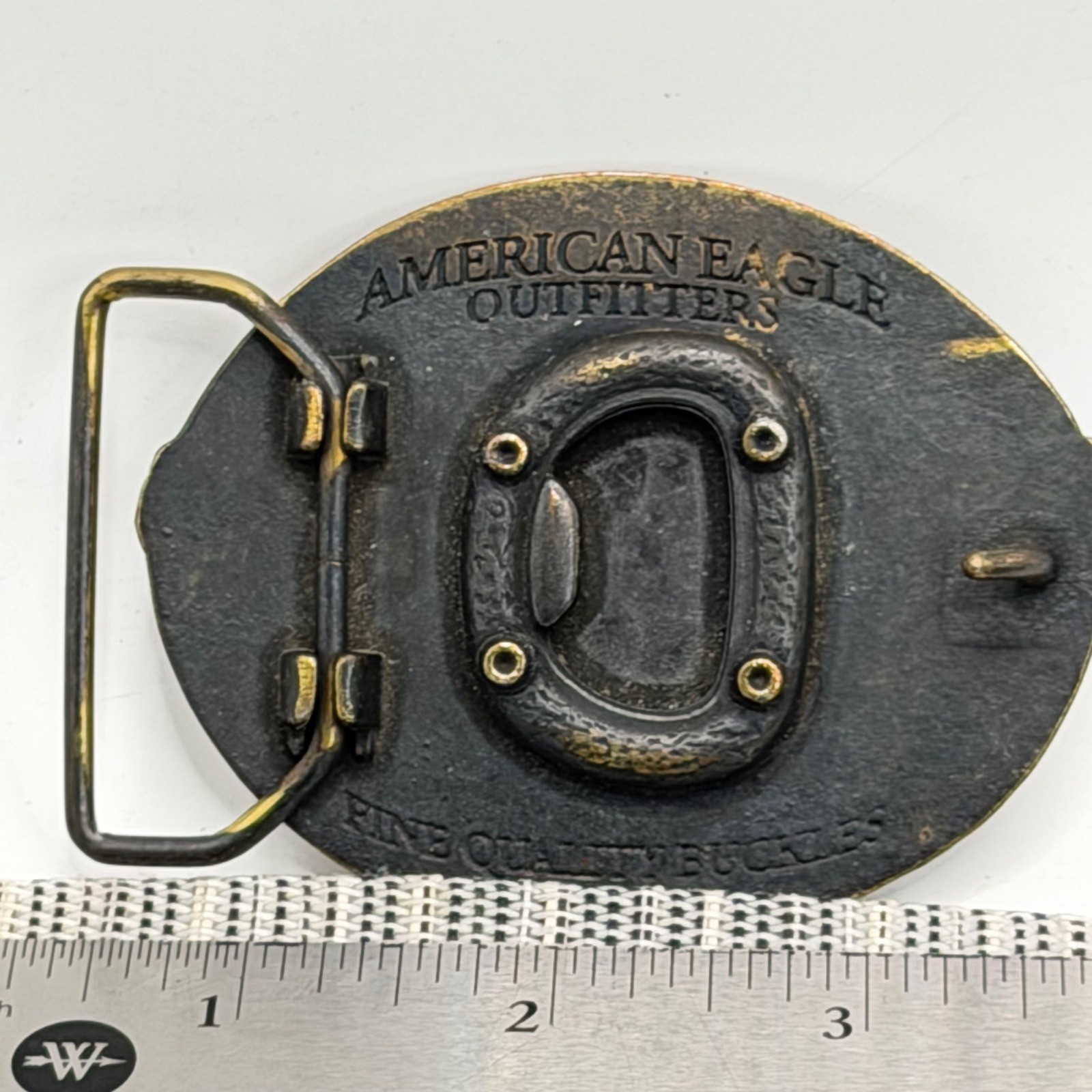 American Eagle Outfitters Belt Buckle Brass Eagle Bottle Opener Vintage Style