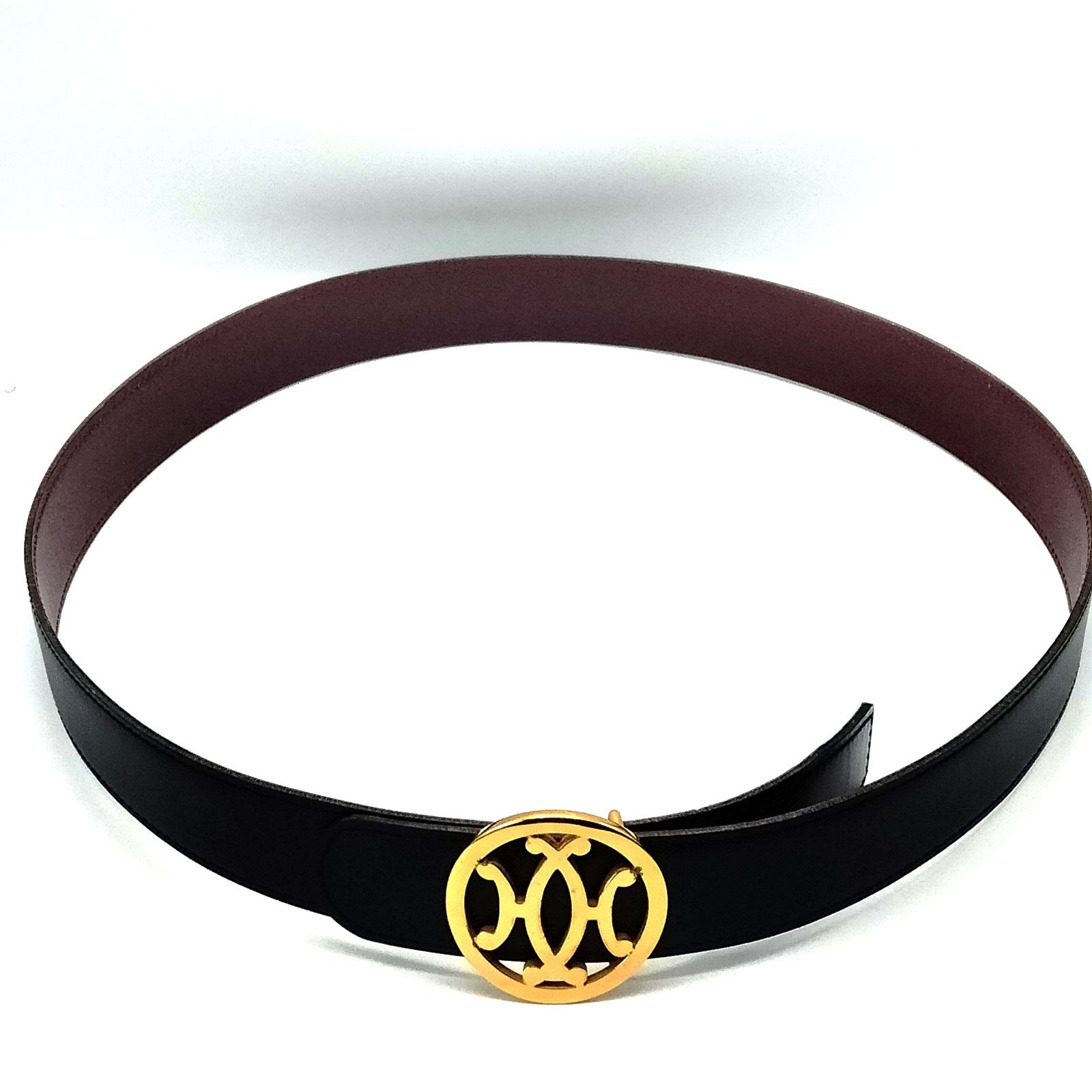 Hermes Belt Black Bordeaux Leather 2886257