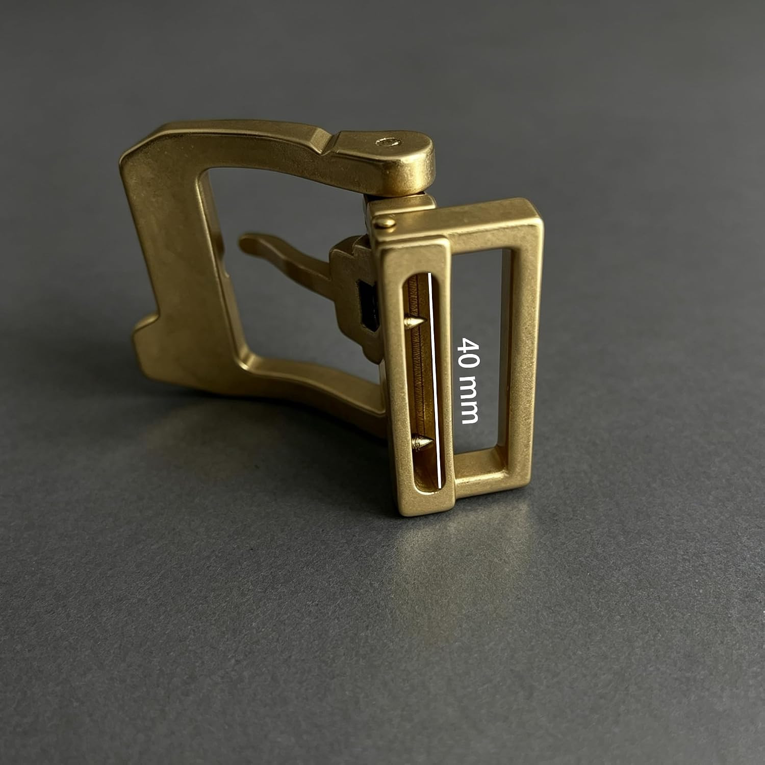 Premium Solid Brass Belt Buckle for Men, Antique Single Prong Replacement Buckle