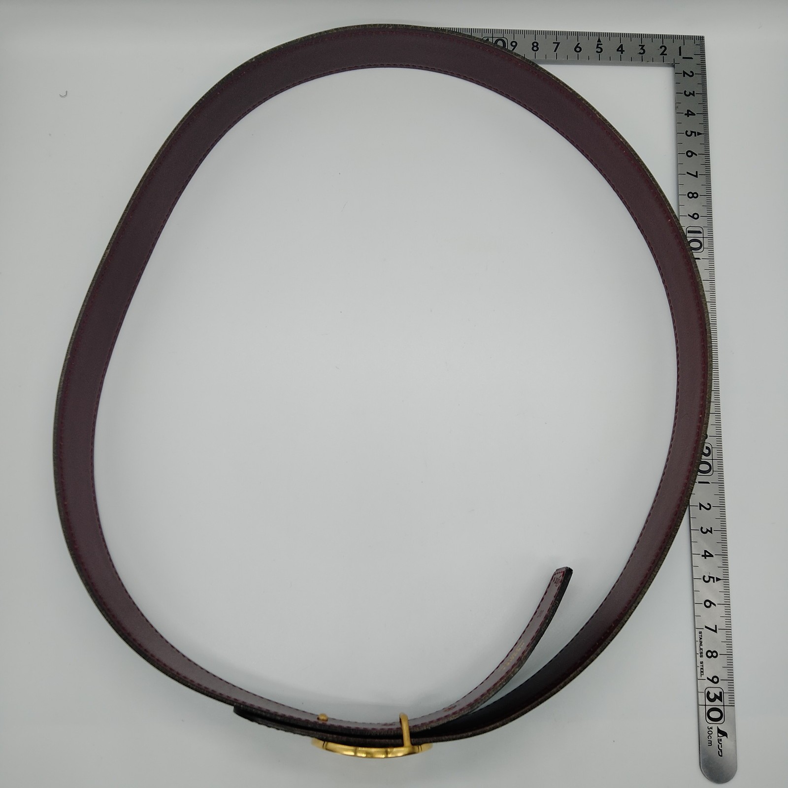 Hermes Belt Black Bordeaux Leather 2886257