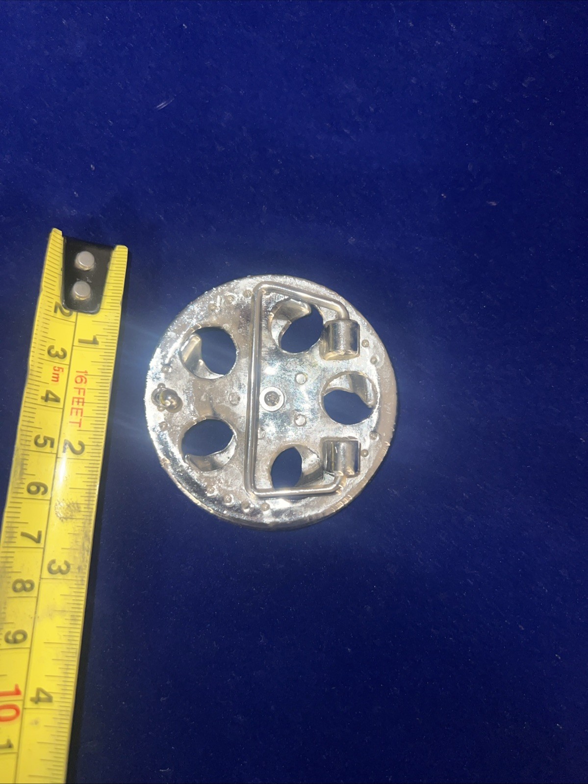 Spinning Rim/ Wheel Chrome Belt Buckle