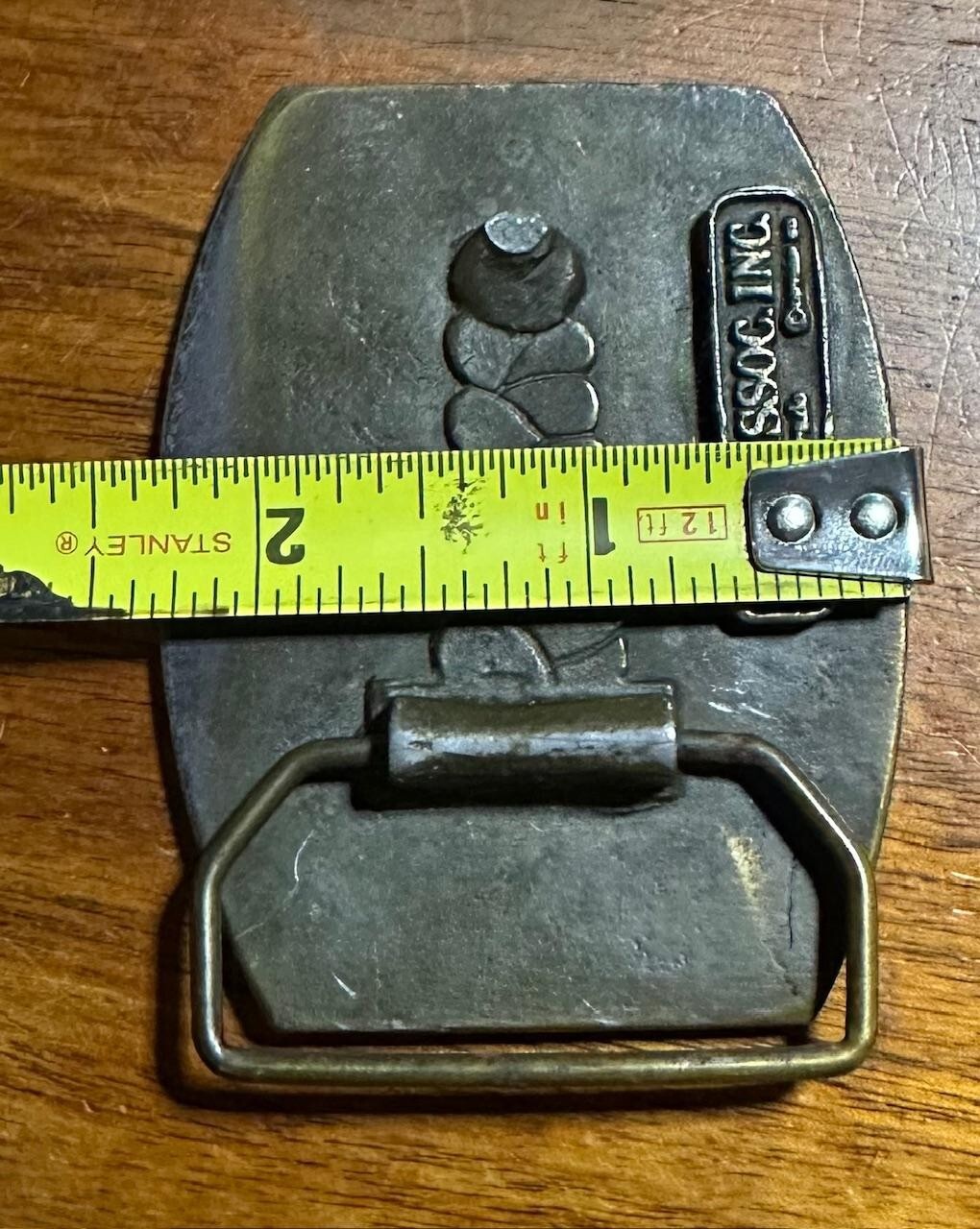 Vintage CDC Metalworks Colorado USA Ski Country Brass Belt Buckle – Issues #B26