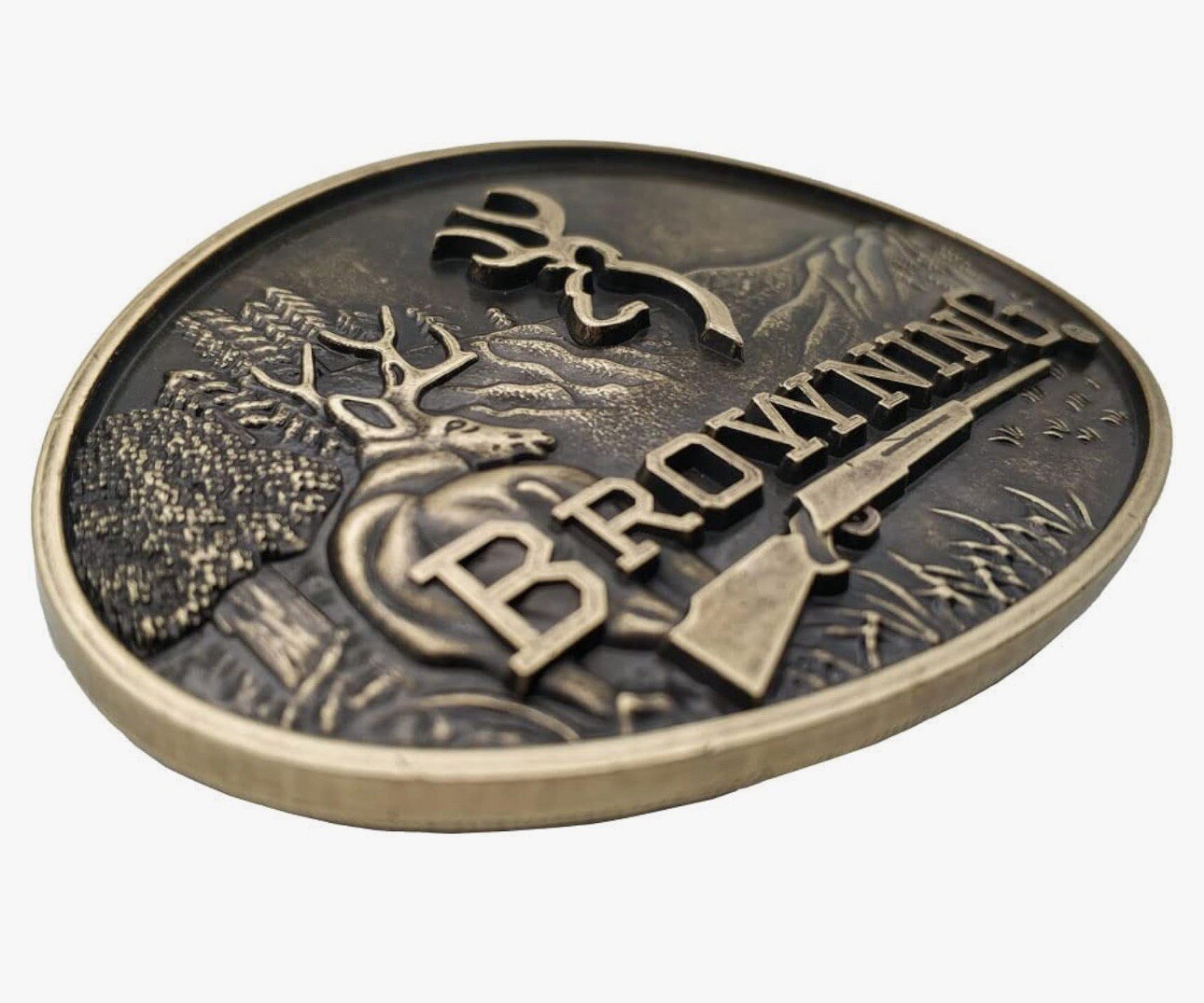 Bull Elk BELT BUCKLE Western Cowboy Vintage
