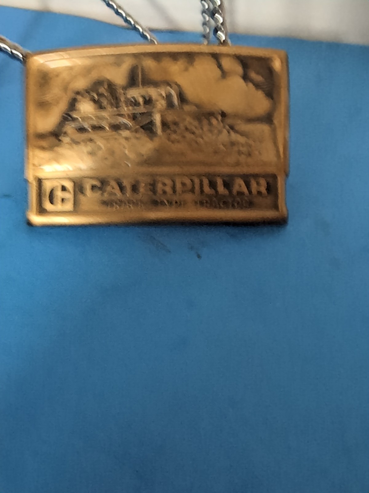 Vintage 70&rsquo;s Belt Buckle Caterpillar Cat Track Type Tractor Heavy Equipment Co