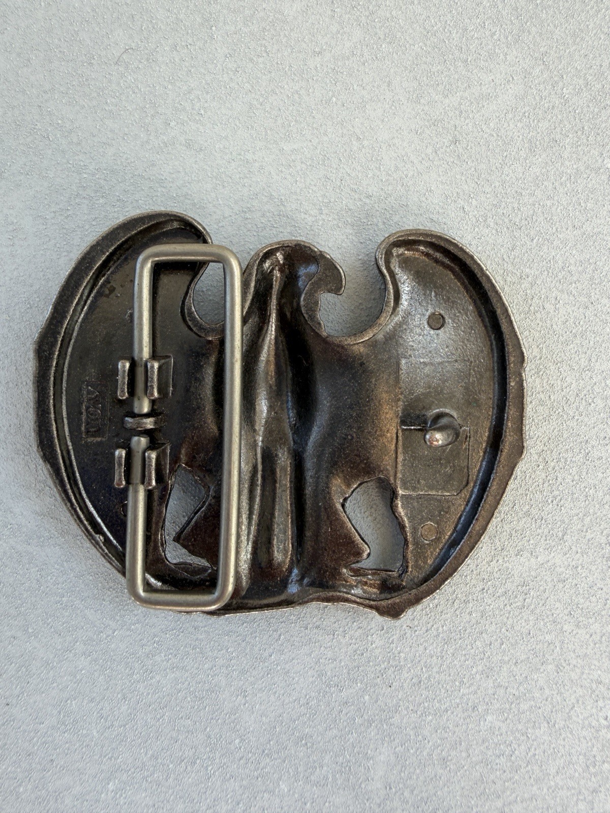 AVON Vintage 80s Pewter-Tone American Bald Eagle Belt Buckle Patriotic America