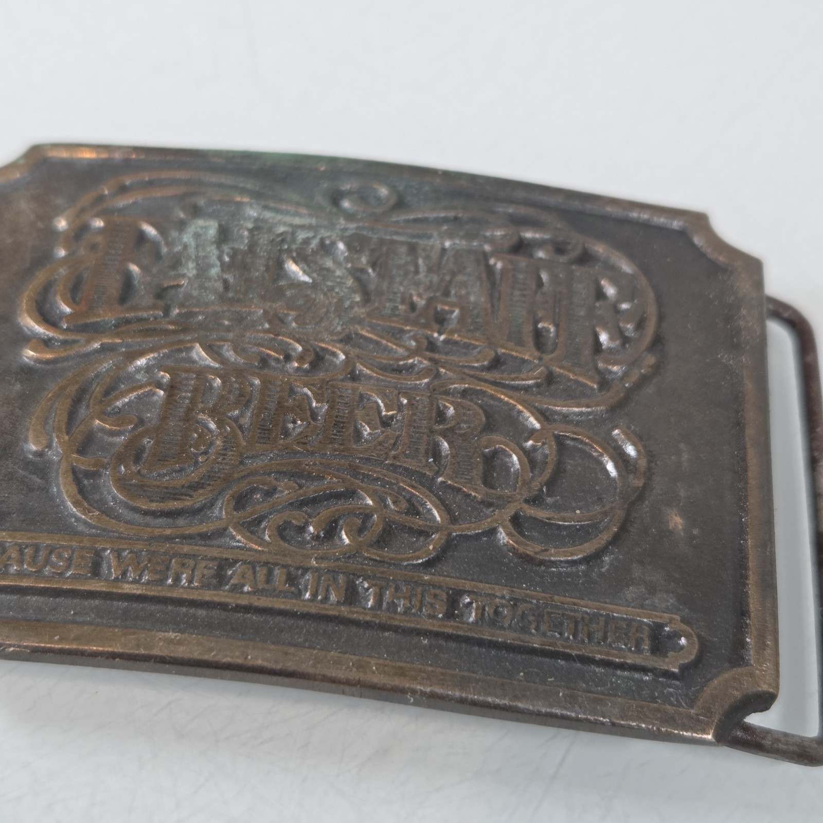 Vintage Falstaff Beer Bronze Belt Buckle Because We&rsquo;re All In This Together