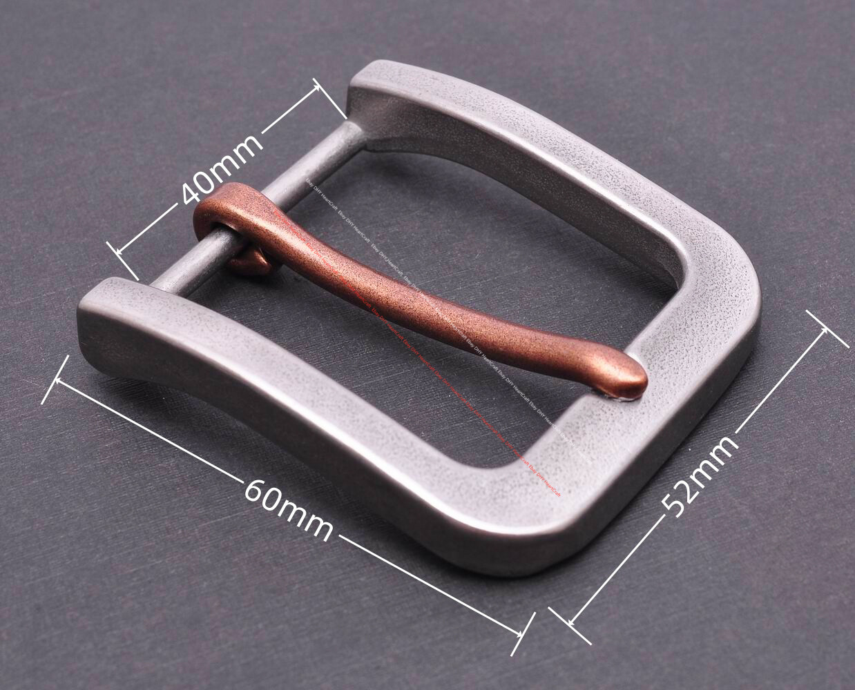 Sturdy Quality Solid Stainless Steel Leathercraft Heel Bar Belt Buckle 40MM
