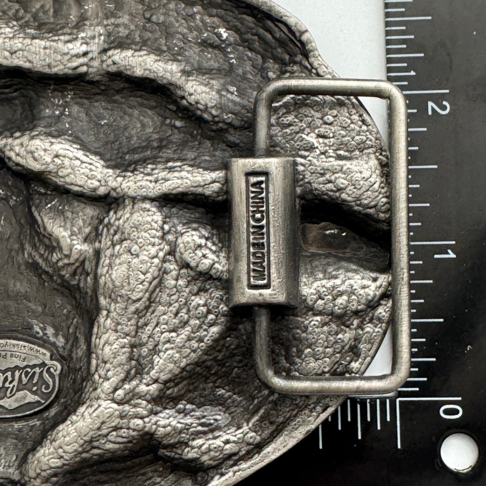 Siskiyou Hell on Wheels Skull Bandana Sunglasses Pewter Belt Buckle OS300