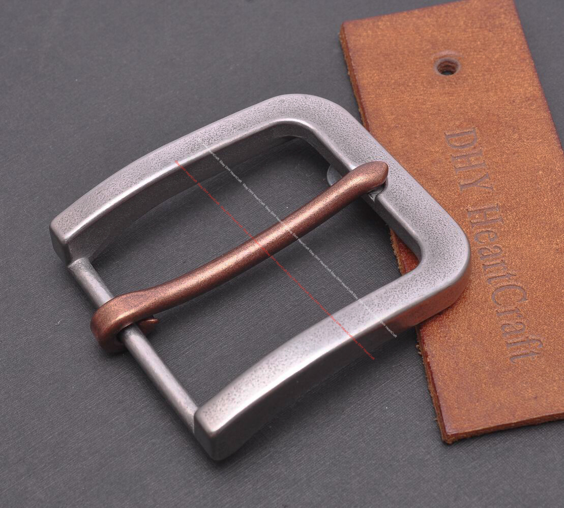 Sturdy Quality Solid Stainless Steel Leathercraft Heel Bar Belt Buckle 40MM