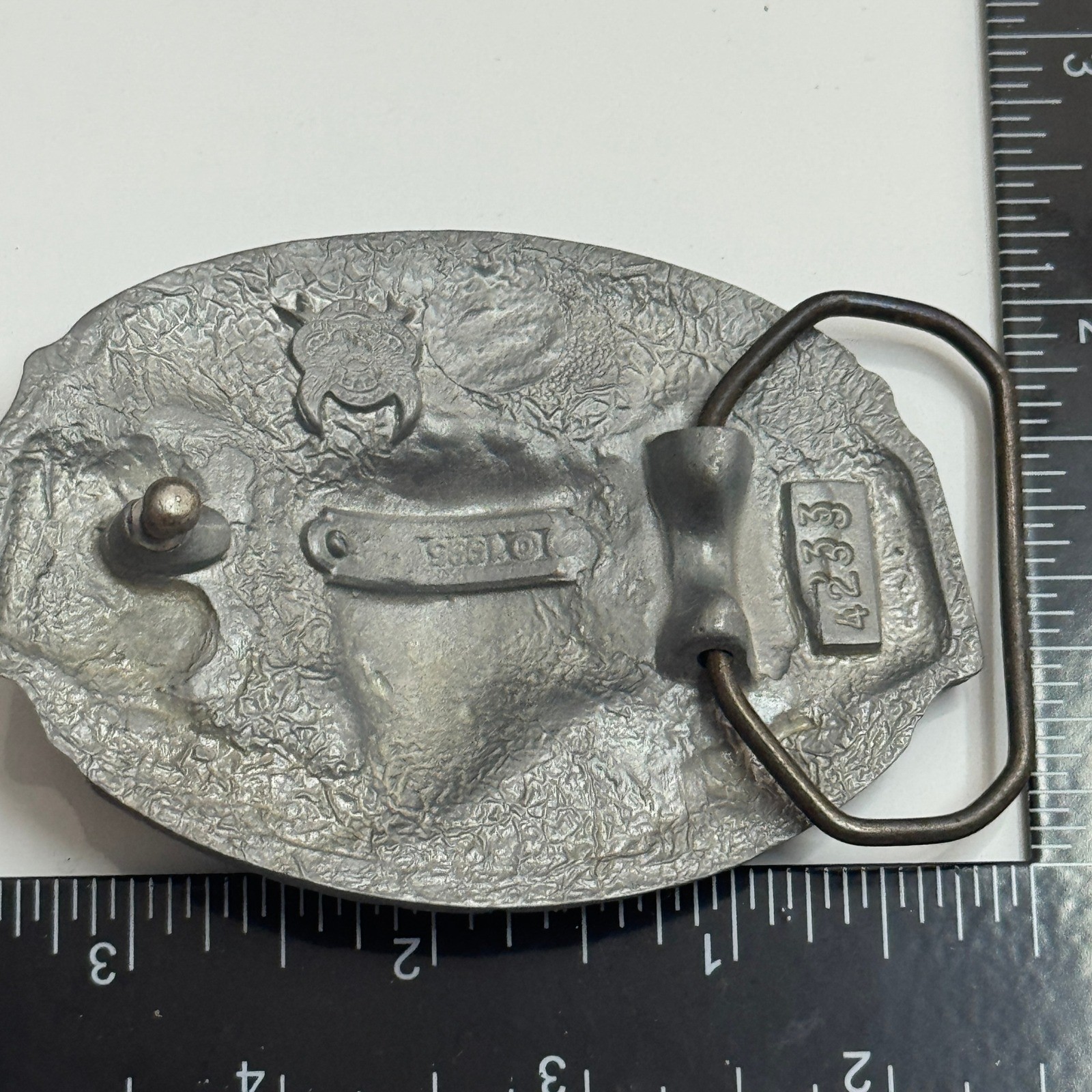 Skull Spider Belt Buckle Sworn to Fun Loyal to None Poker Cards Pewter 1995