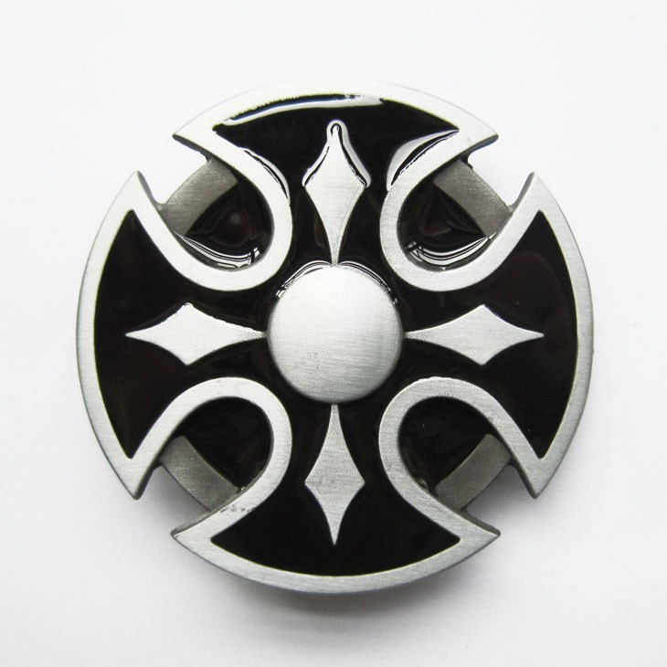 CELTIC CROSS IRISH BLACK MEDIEVAL GOTHIC BELT BUCKLE