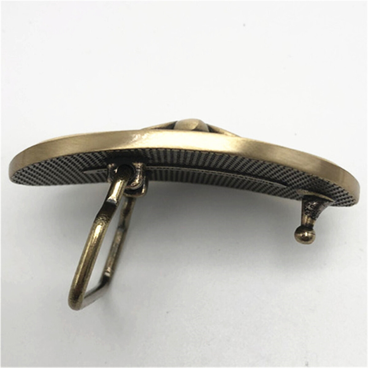 Corss Pattern Solid Brass Copper Mens Belt Buckle Western Cowboy Vintage