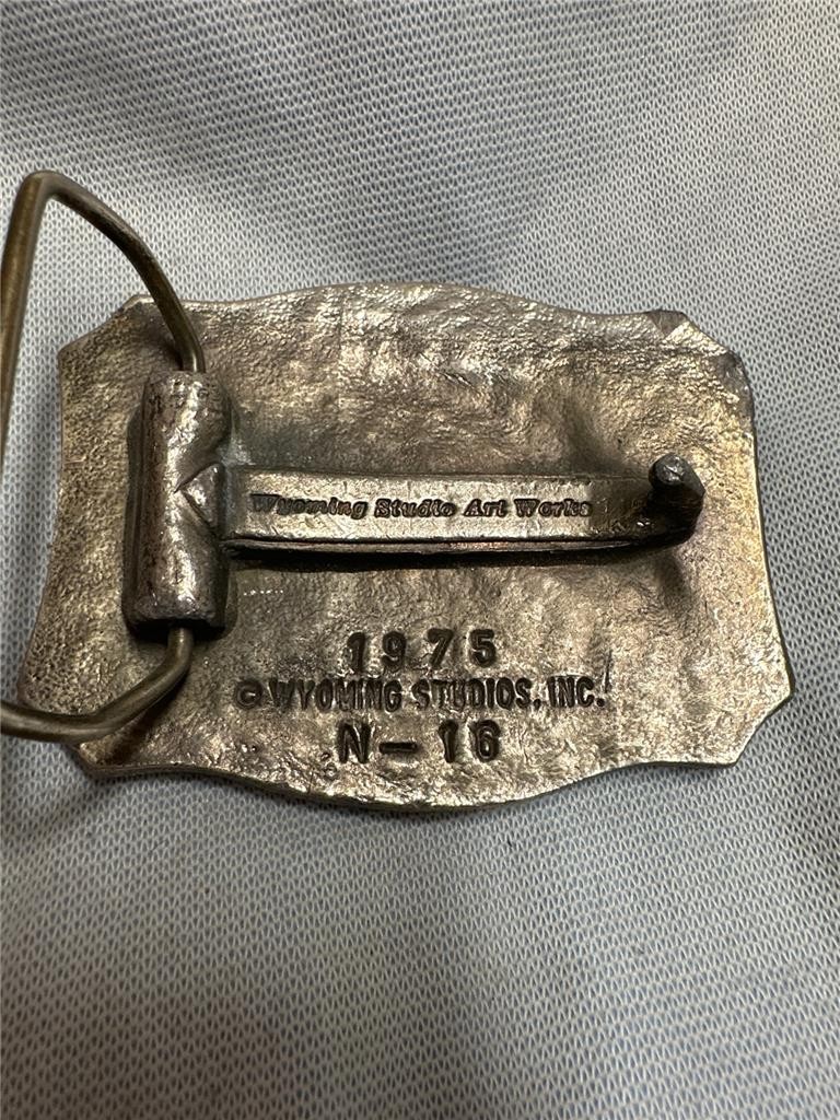 1975 Wyoming Studio Art Works Belt Buckle Jim&rsquo;s Dream