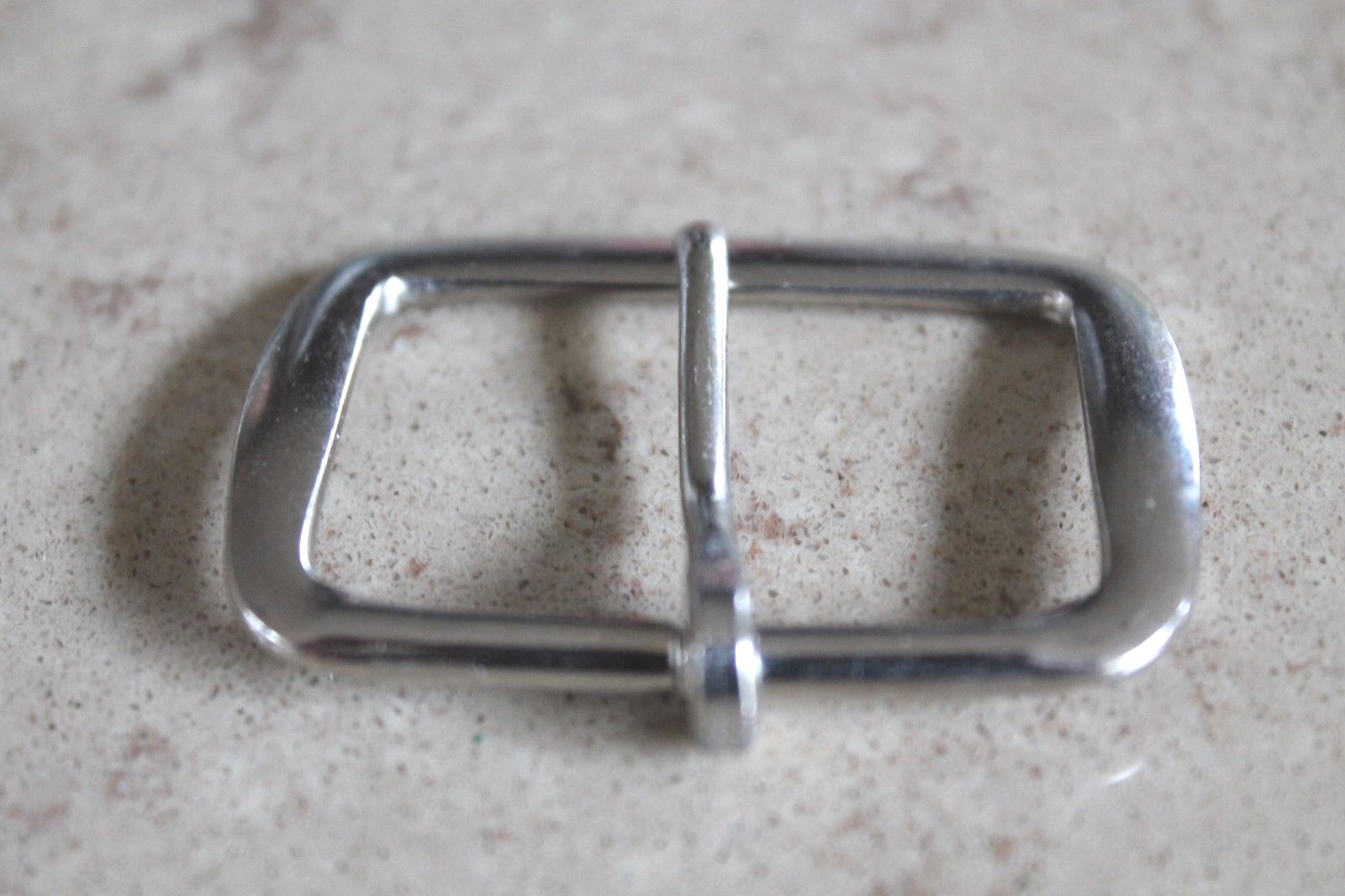 Nickel / Silver Coined End Bar Buckle fits up to 1 1/2&Prime; belt buckle lot of 5