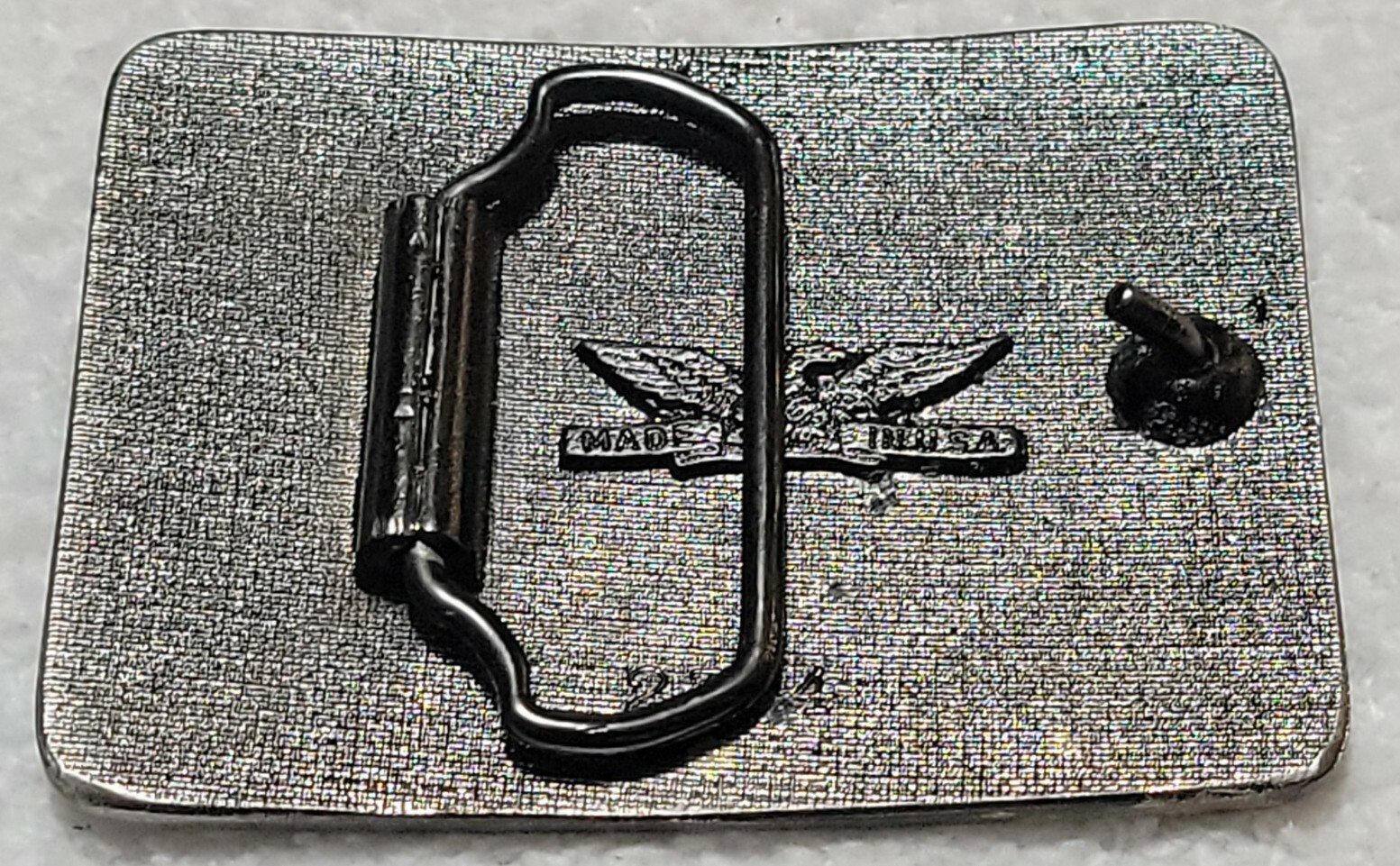 Vintage Carpenter Design Belt Buckle USA