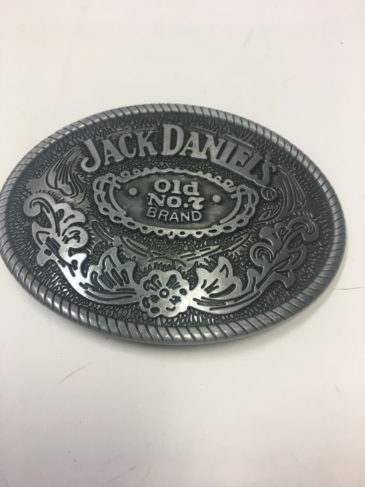 Jack Daniels Old No. 7 Brand Belt Buckle Silver Tone