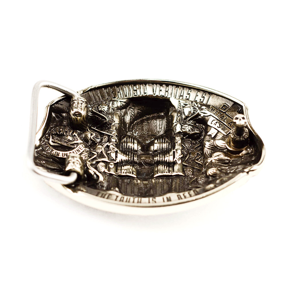 German silver belt buckle Beer, Beer fans buckle, Beer and Skull belt buckle