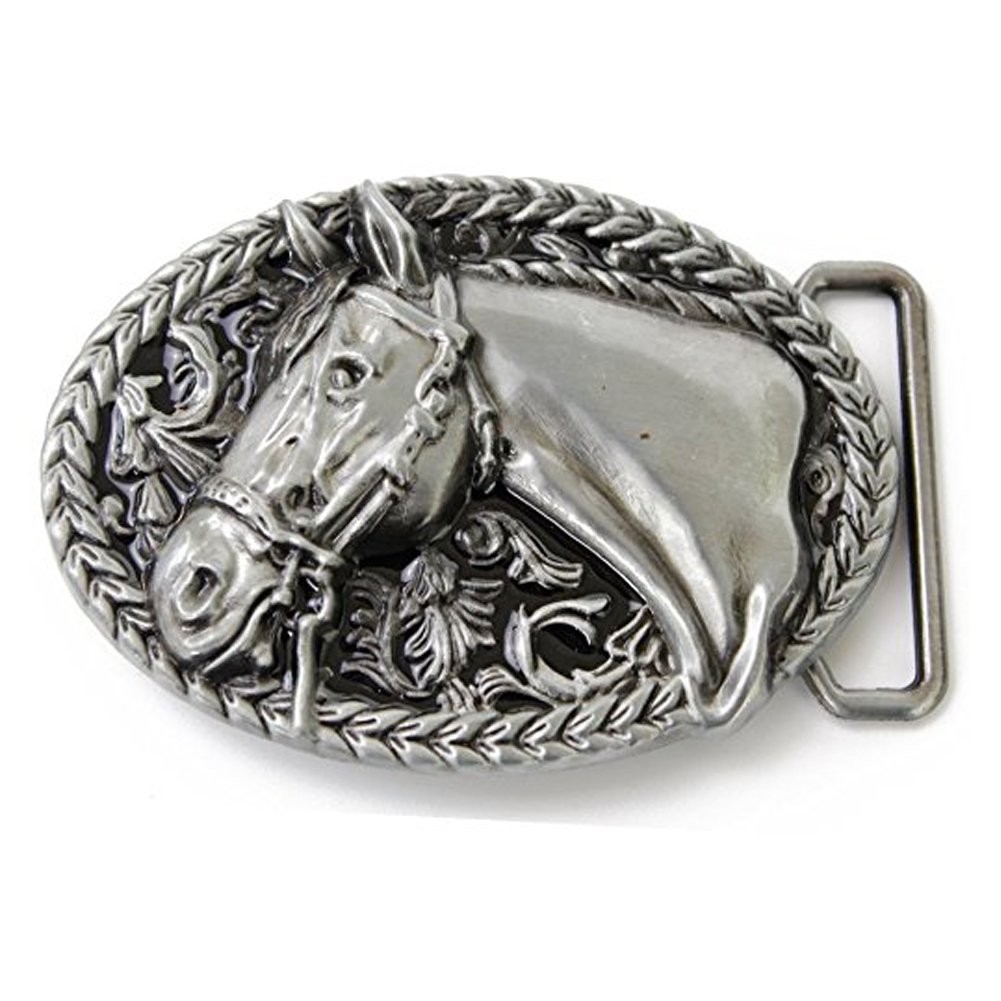 Men&rsquo;s Belt Buckle, Western, Cowboys 3D Horse Belt Buckle Accessories for Me…