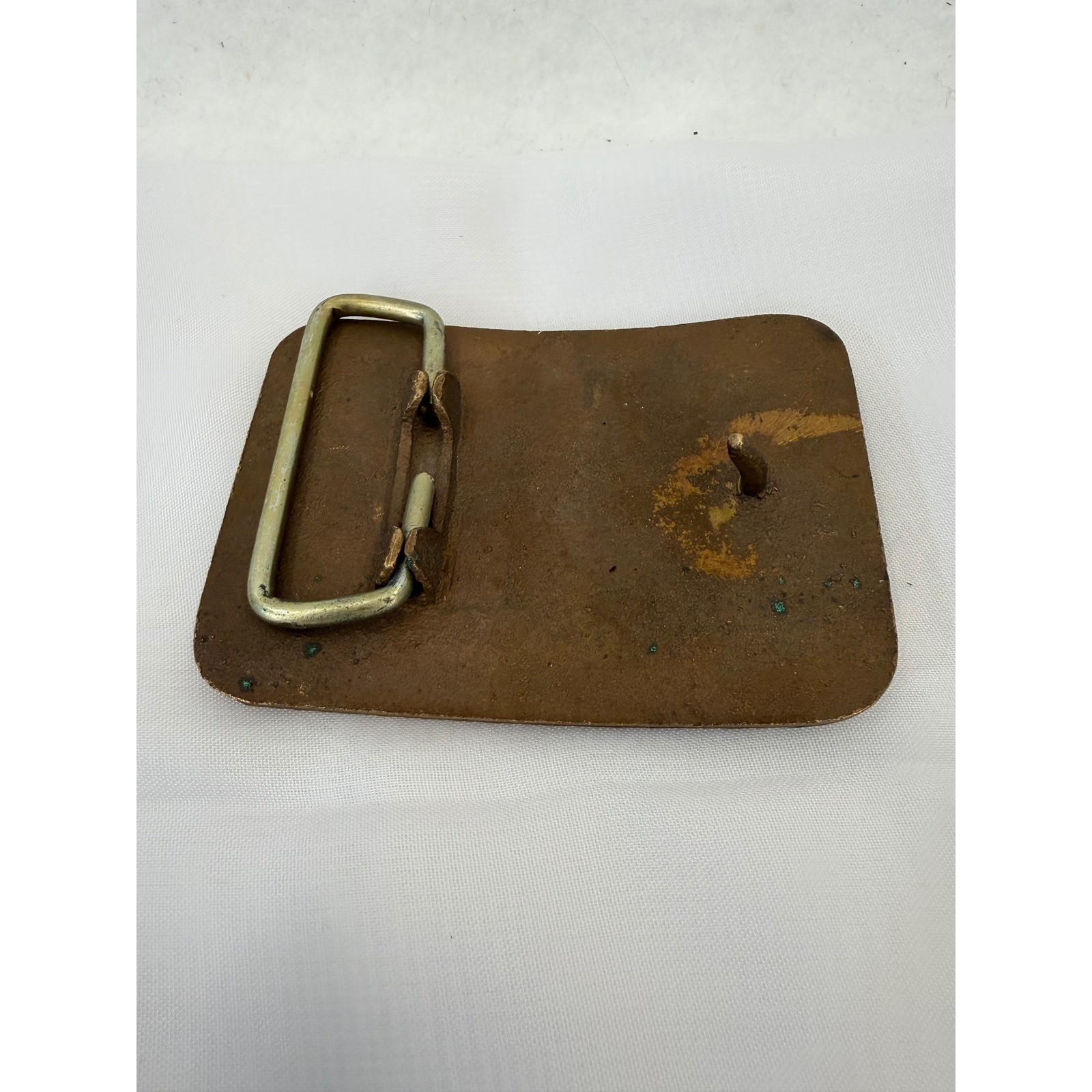 Vintage COOP Gaucho Best Deal In Wire Brass Belt Buckle Western Farm Advertising