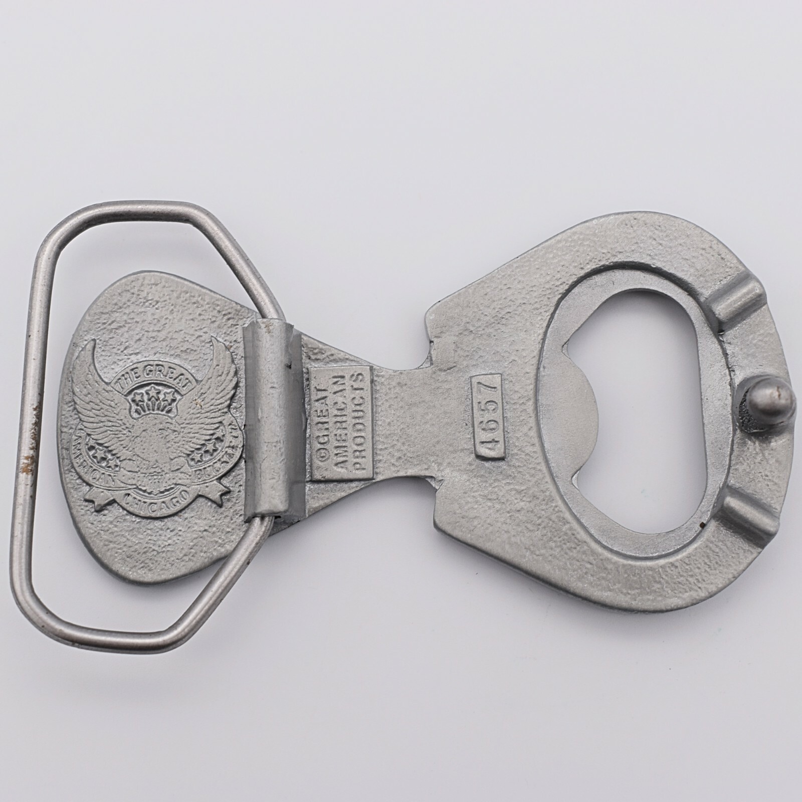 Bottle Opener Pull Tab Pop Cap Novelty Gift Belt Buckle (New)