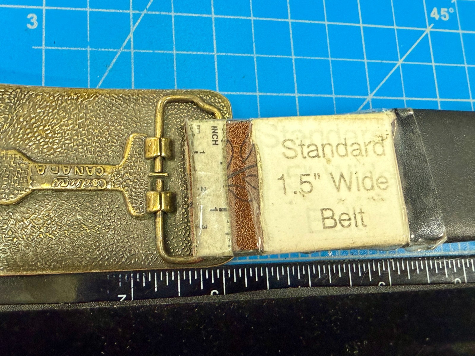 Nixon Logo Embossed on Leather Vintage Advertisement Promotional Belt Buckle