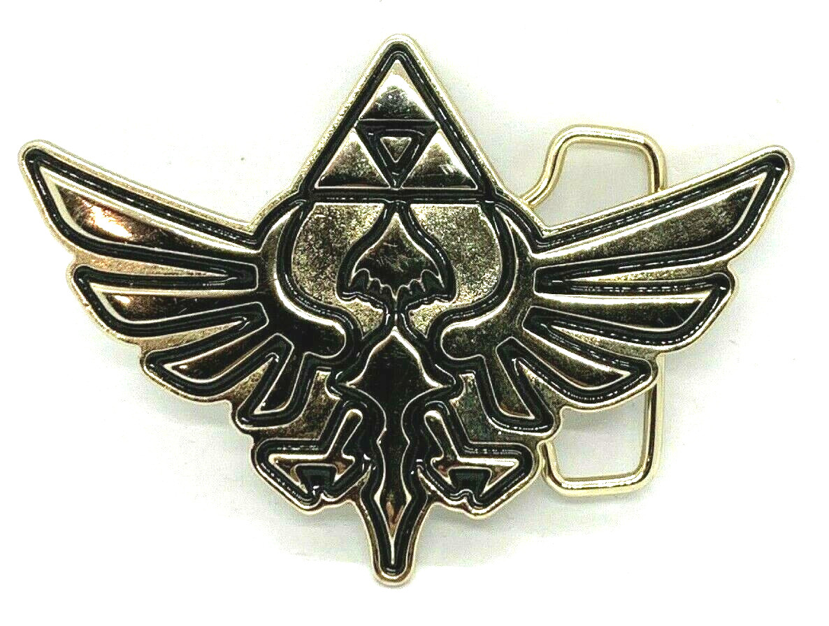 Legend of Zelda Belt Buckle Crimson Loftwing Link Hylian Triforce Crest Nintendo