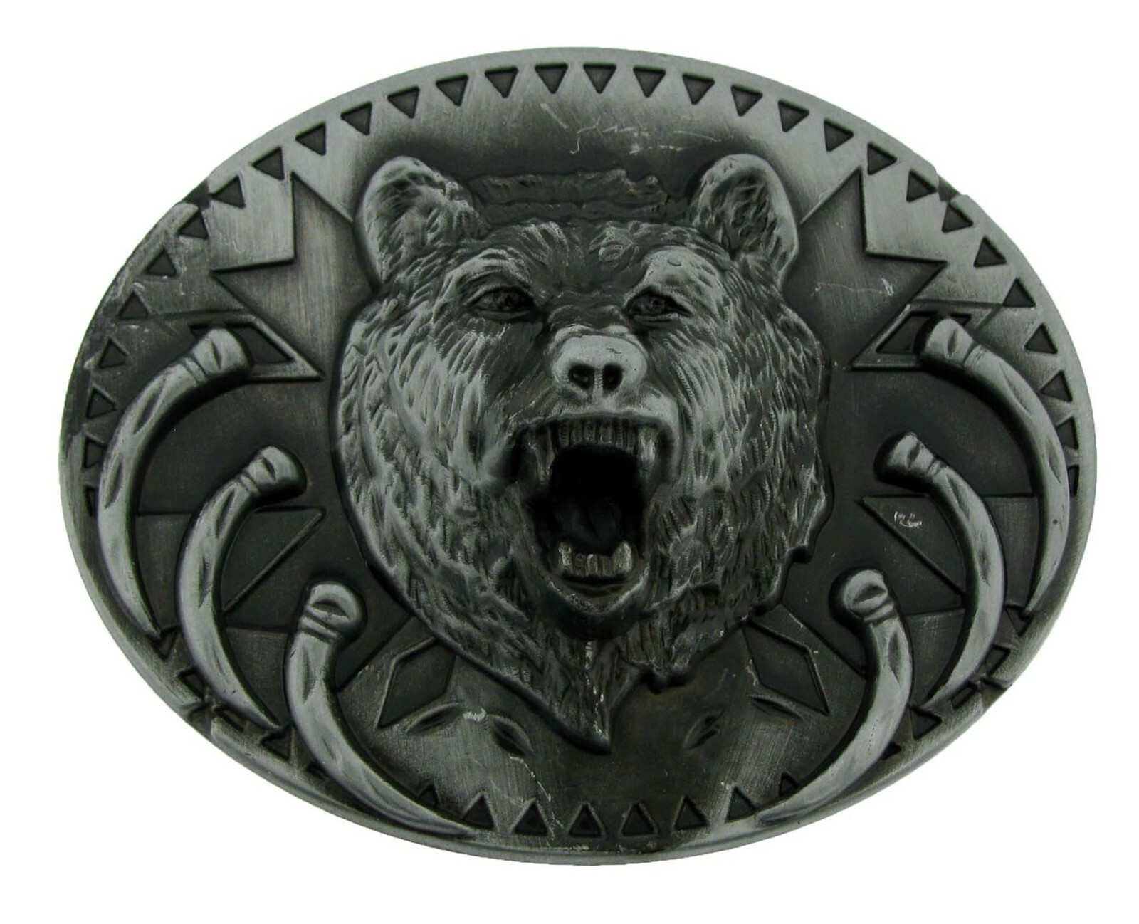 Howling Wolf Western Metal Belt Buckle Antiqued Finished Men Tattoo Gothic Style