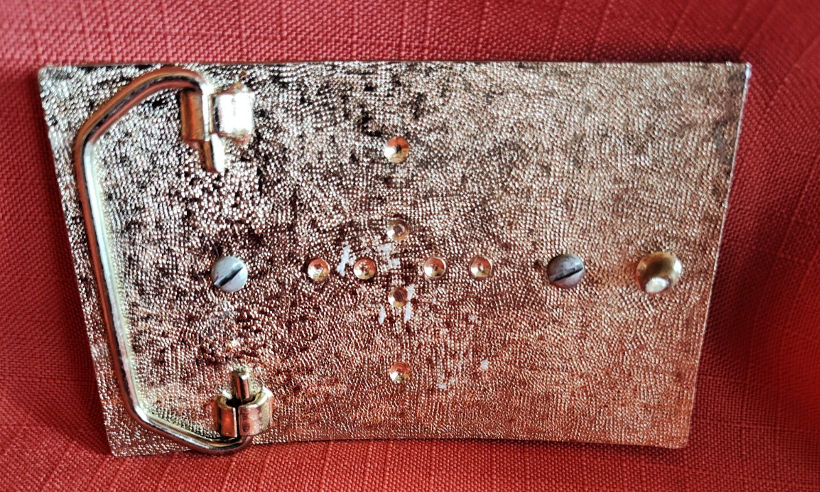 VTG Gold Toned Belt Buckle w Oval Jasper Stone fits 1 .5&Prime; Western Style Belt