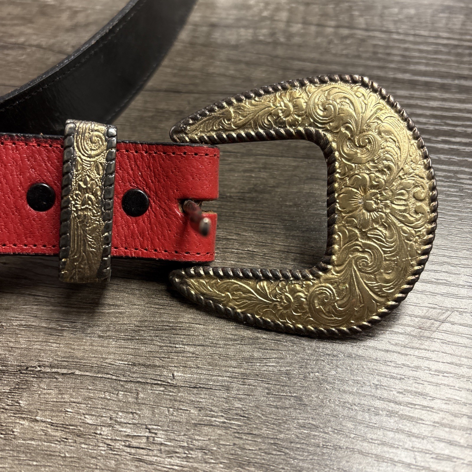 Vintage Hand Crafted Western Leather Champion Series Size 44