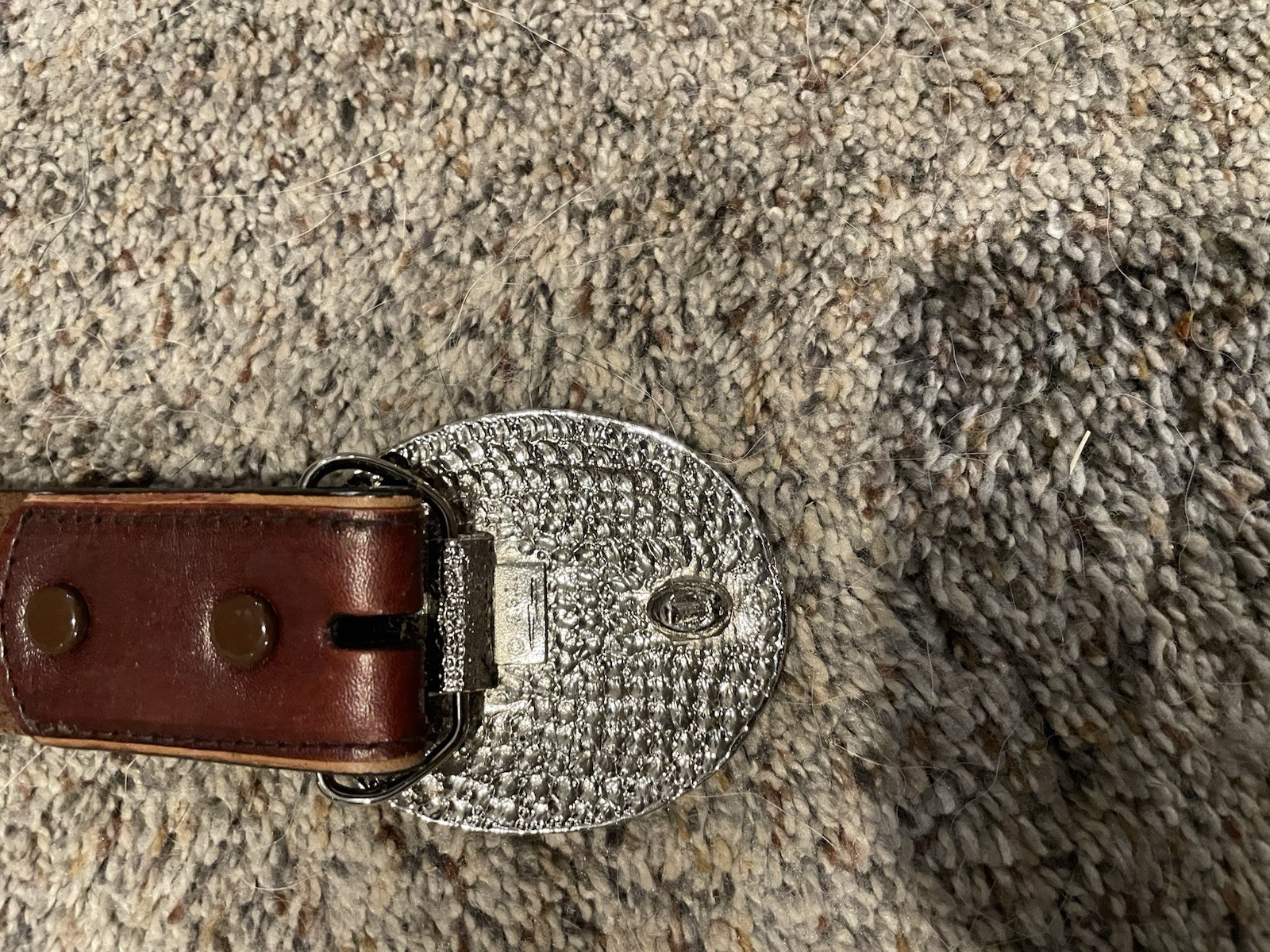 End of the Trail Buckle Enlayed belt buckle