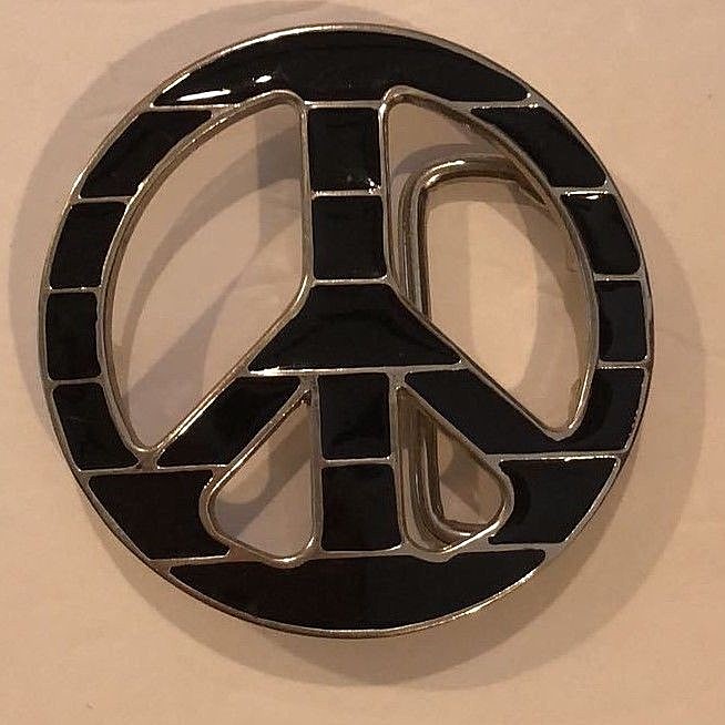 music & peace sign belt buckle party buckle dj belt buckle westren cowboy