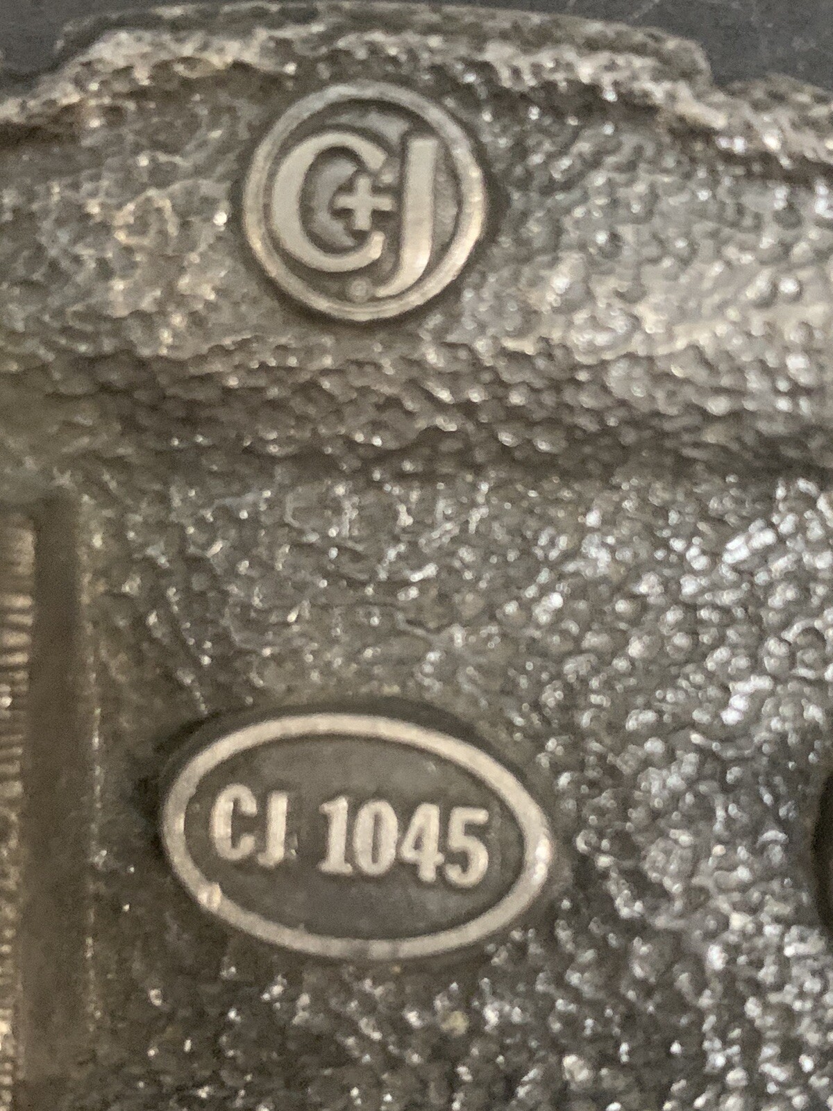 Durango & Silverton High Line Steam Locomotive Train C + J Belt Buckle 1986 USA