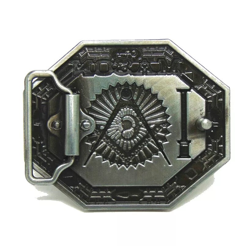 Mason Belt Buckle Western Cowboy American Workers (MASN-02)