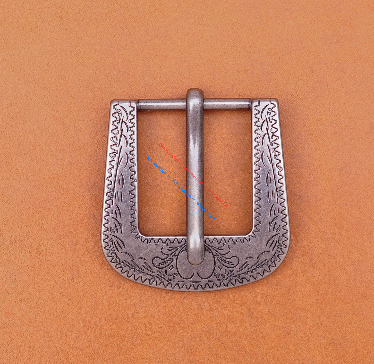 Men Retro Flower Carved Antique Western Cowboy Metal Buckle fits Leather Belt 1&Prime;