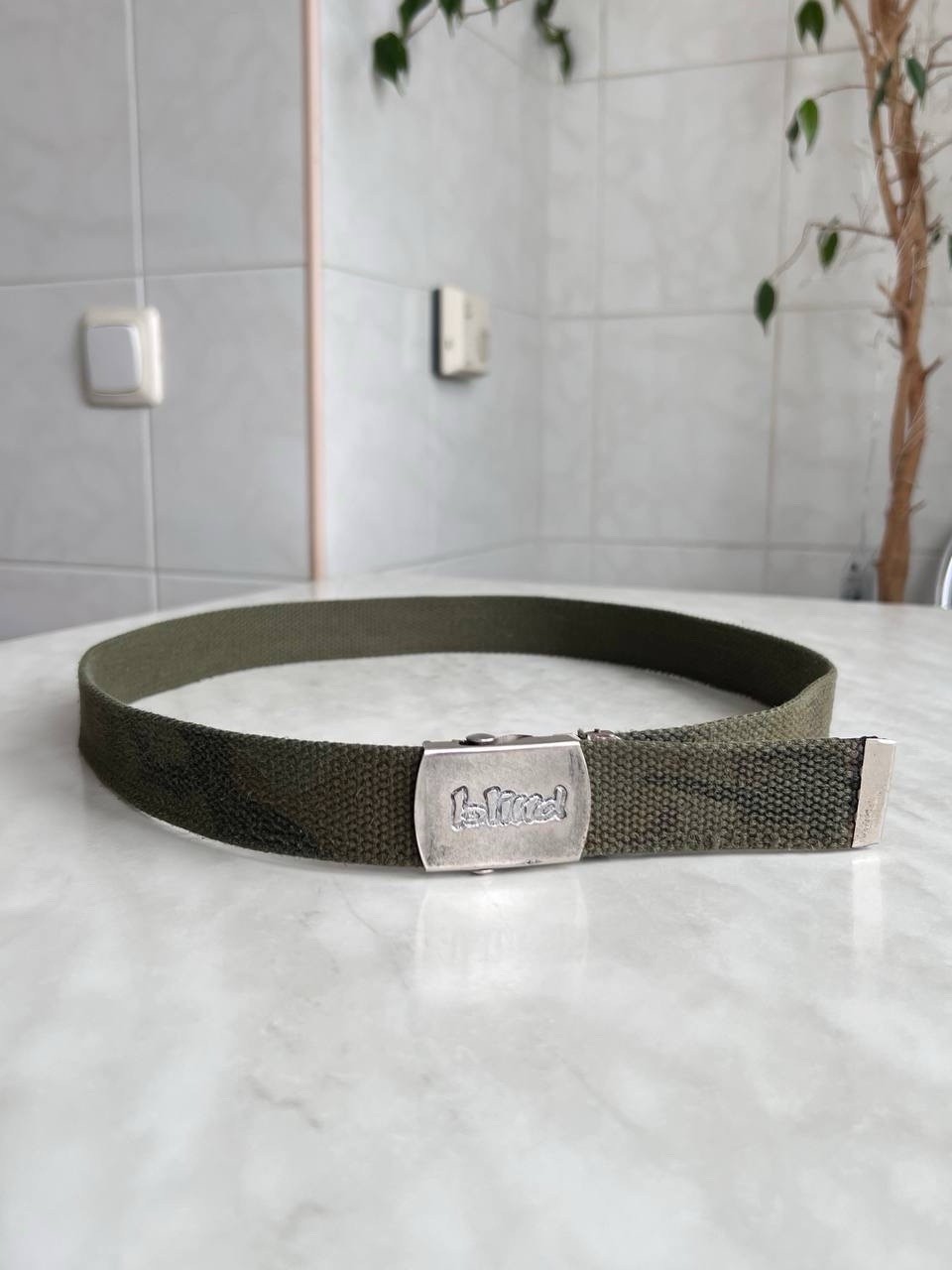Vintage Blind Skateboard 90s Belt Skateboard Camo Military Fuct Stussy Style Y2K
