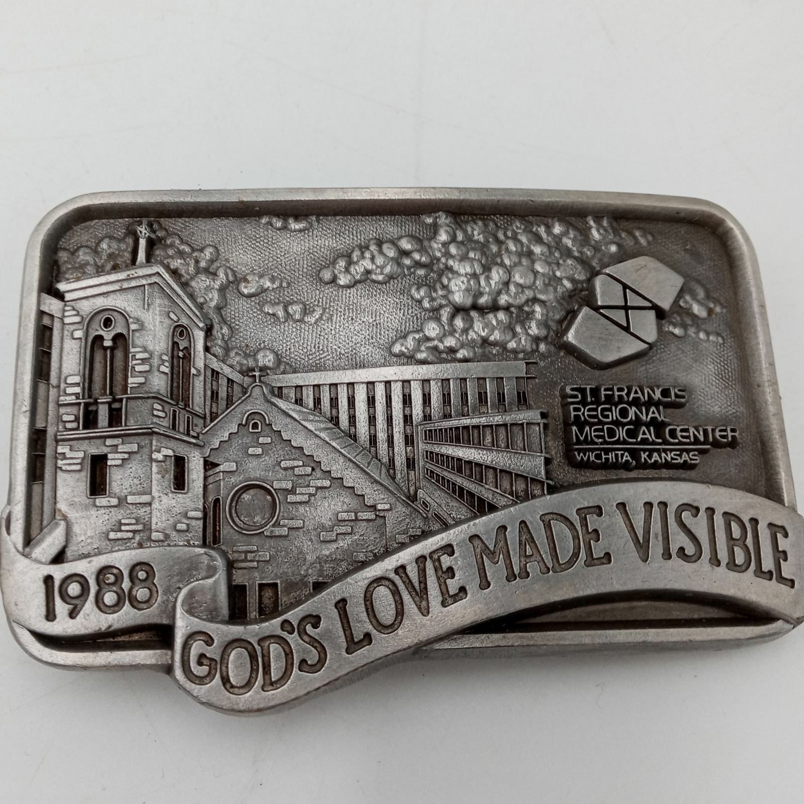 Gods Love Made Visible Belt Buckle Wichita Kansas St Francis Regional Medical