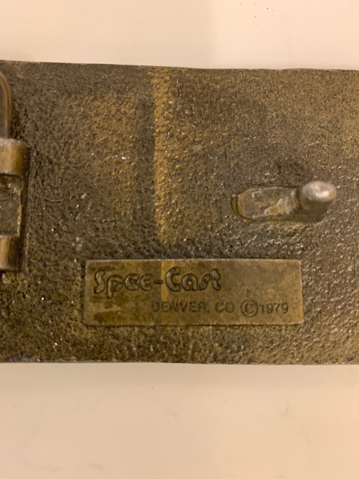 Colorado Rocky Mountain Solid Brass Belt Buckle Special Cast 1979 USA.