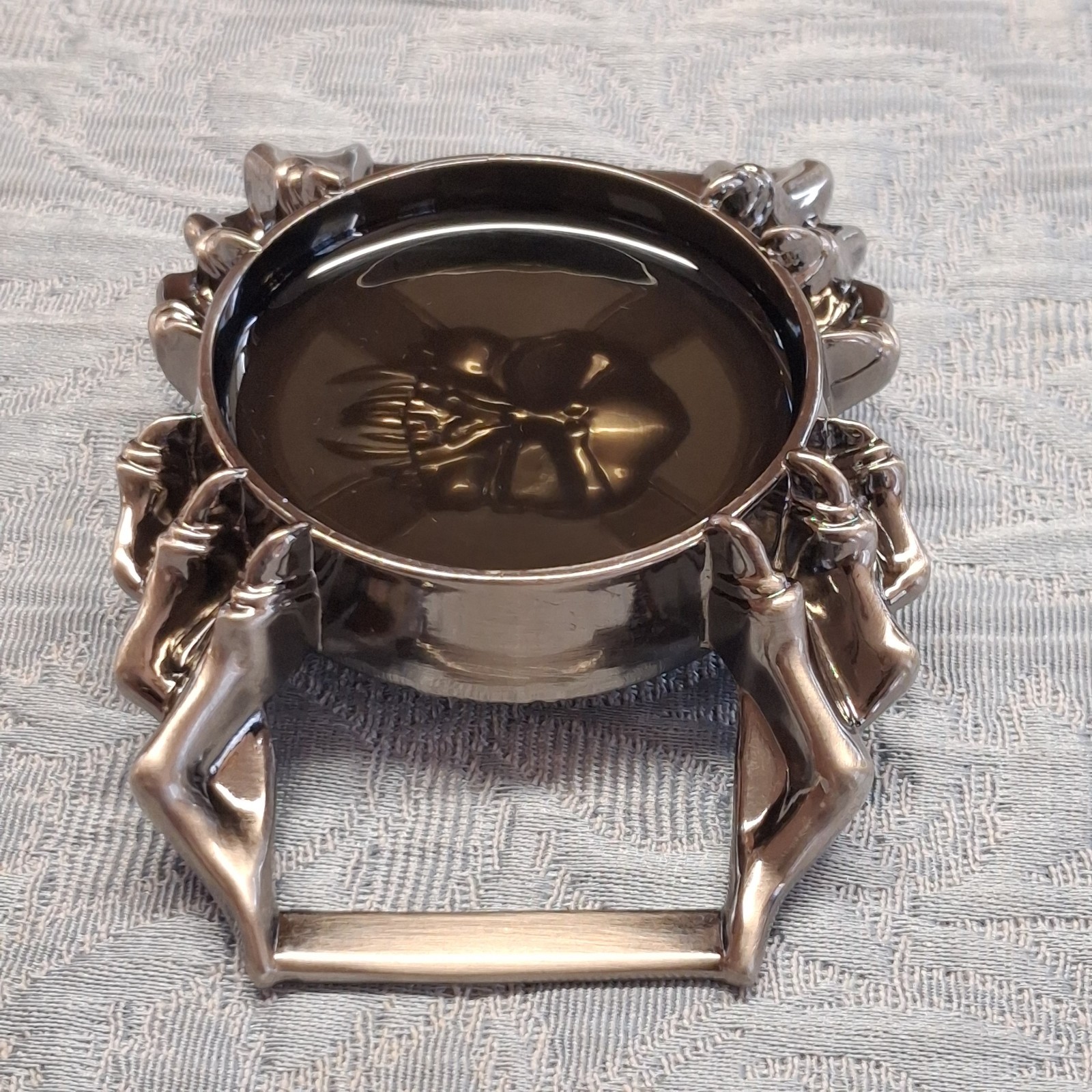 Skull Finger Hand Bones Resin Pewter Belt Buckle Punk Rocker Goth Skeleton Bones