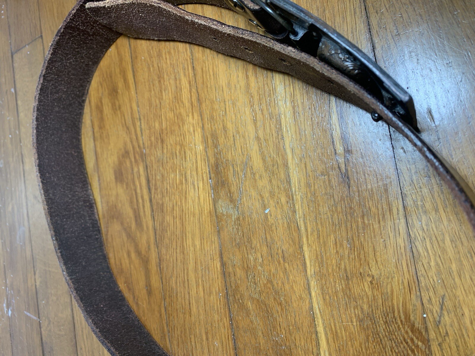 Budweiser Vintage Leather Belt Rodeo Cowboy Country Men’s Belt Western Buckle