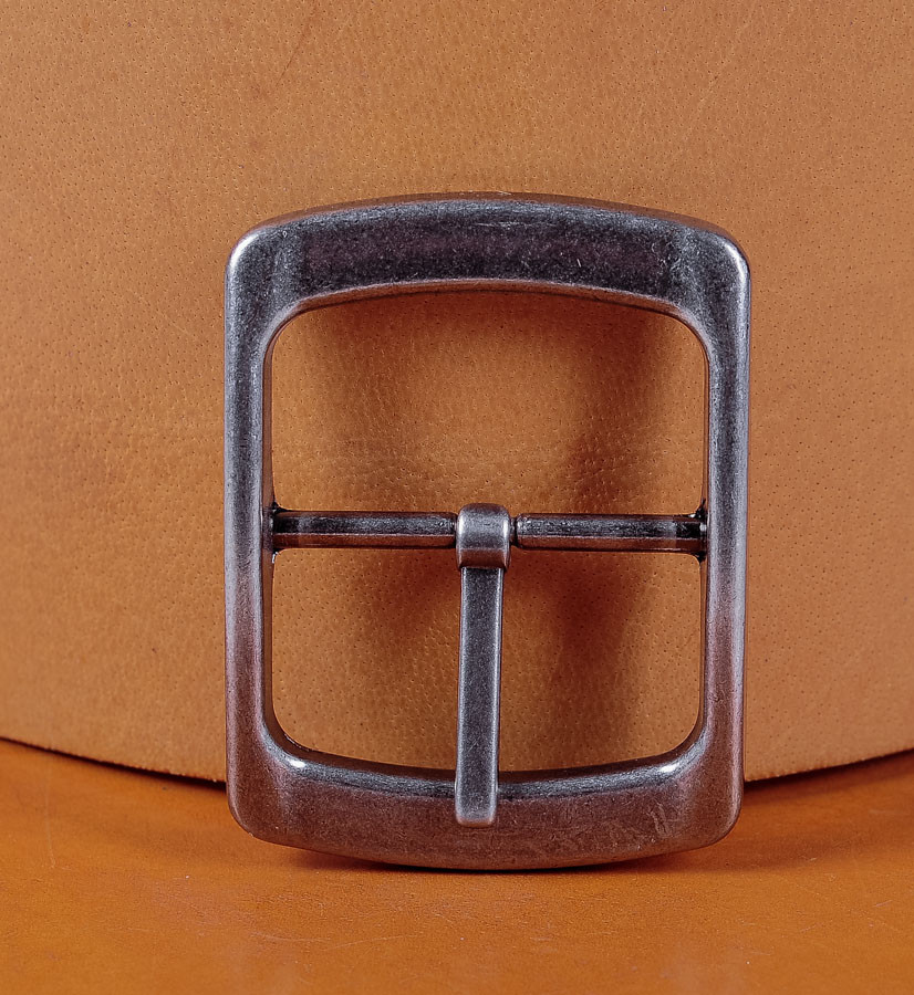 Heavy Duty Silver Finish Center Bar Replacement DIY Belt Buckle Fits 38mm Belts