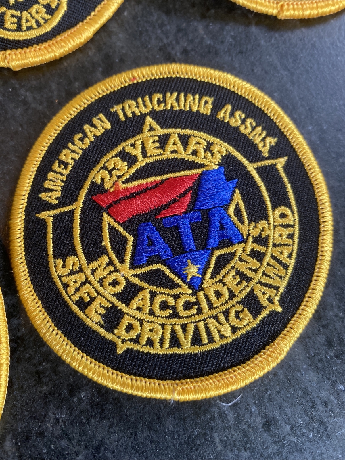 ATA SET SAFE DRIVING AWARD PATCH AMERICAN TRUCKING ASSOCIATION MILE 23 Yrs