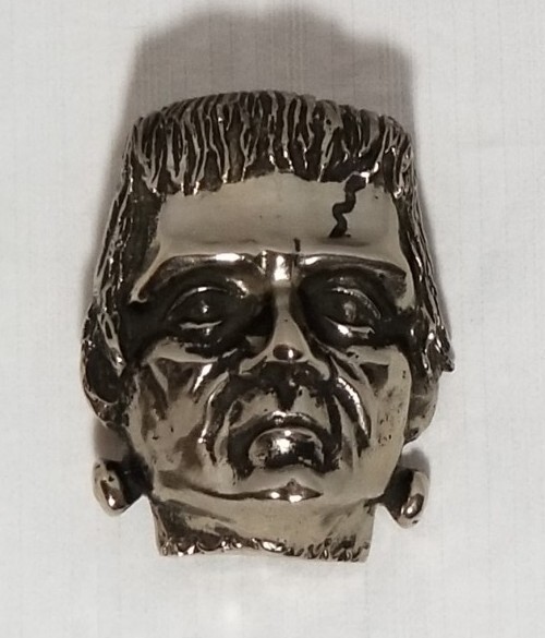 Frankenstein Monster Belt Buckle Boris Karloff Vintage Horror Movie Collectible