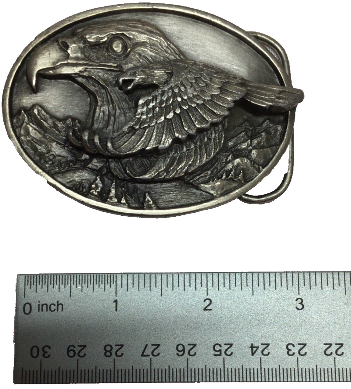 Vintage SISKIYOU Belt Co. 1988 Double Eagle Buckle USA Made