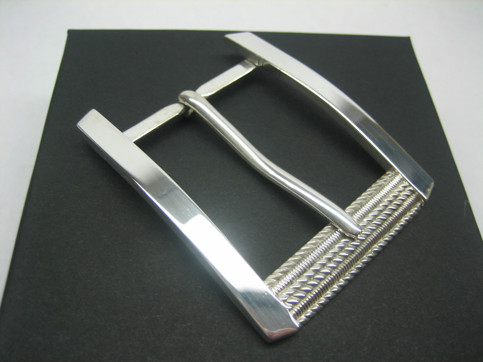 STERLING SILVER 925 BUCKLE AVAILABLE FOR 1&Prime; 1-1/8&Prime; 1-1/4&Prime; 1-3/8&Prime; 1-1/2&Prime; BELTS
