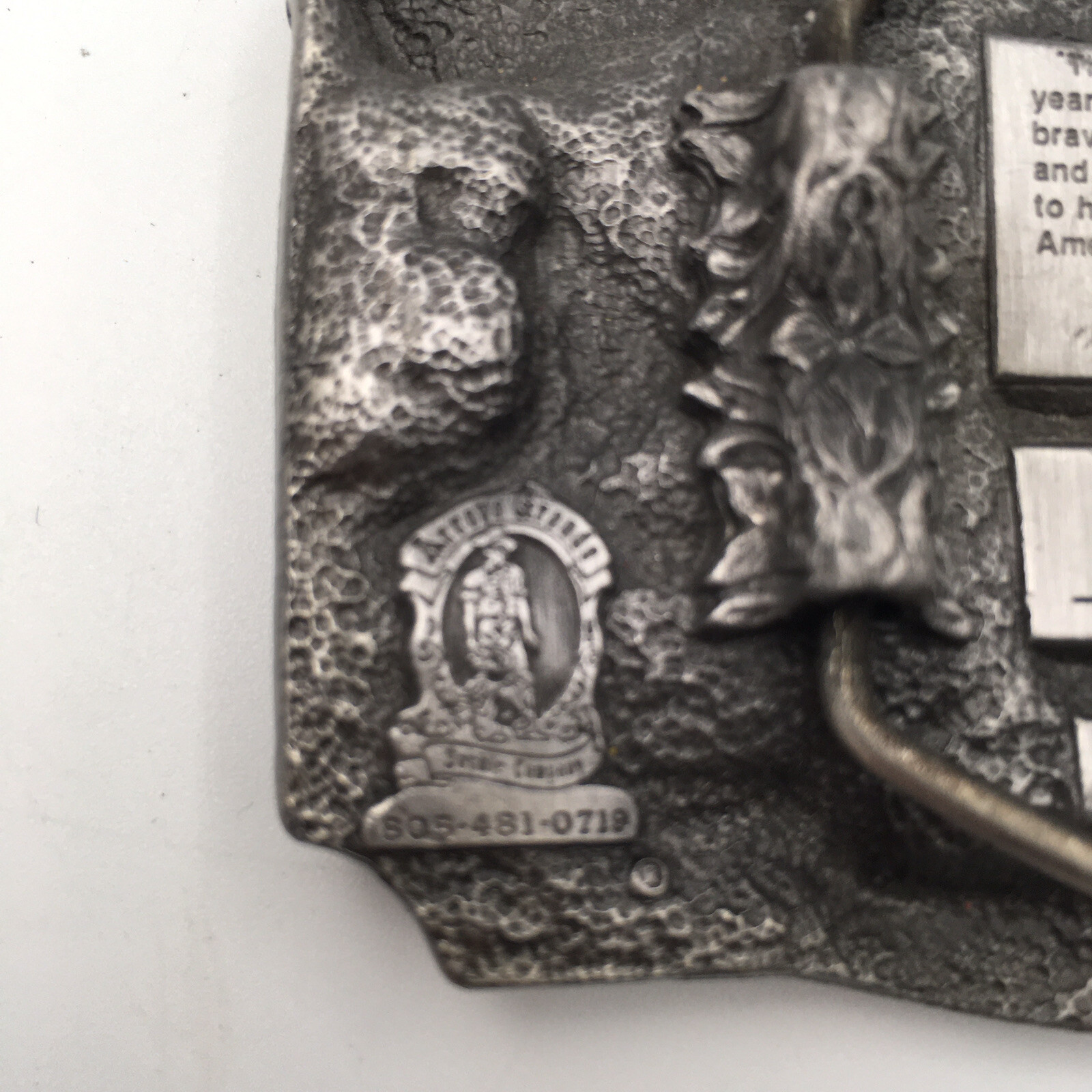 1986 American Fire Fighter Commemorative Belt Buckle #549/5000 Made In the US