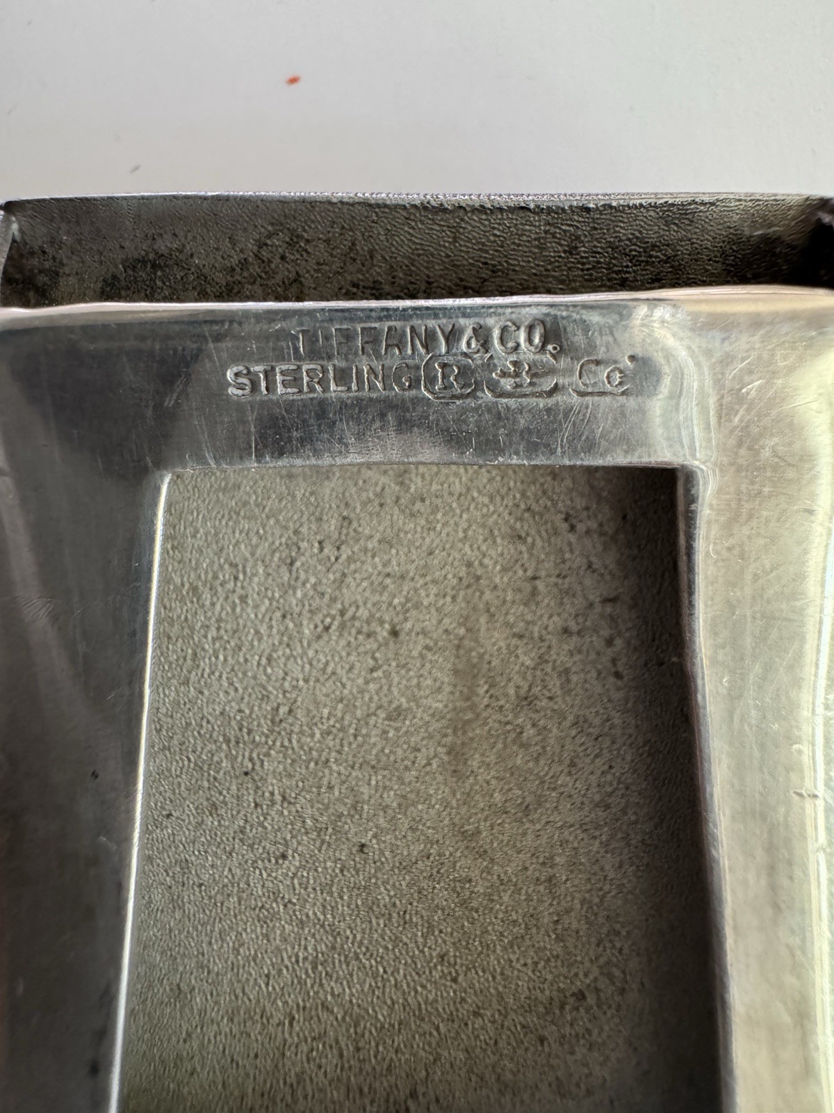 Tiffany & Co. Sterling Silver 925 Flip Belt Buckle 1.5in w/ Pouch, Logo