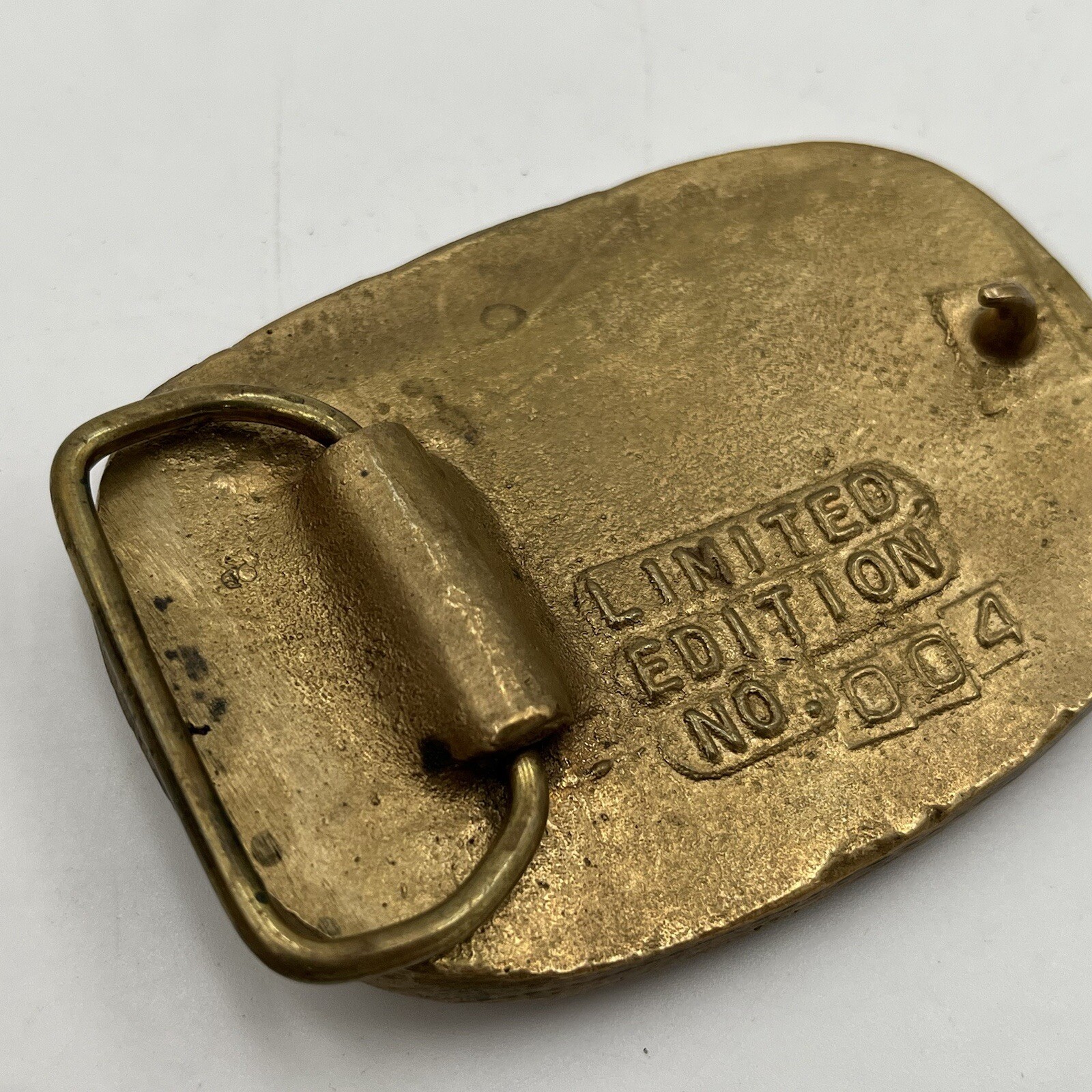 Cast Brass RC Plane Two Meter World Tour Modesto CA Aviation Belt Buckle LE #4