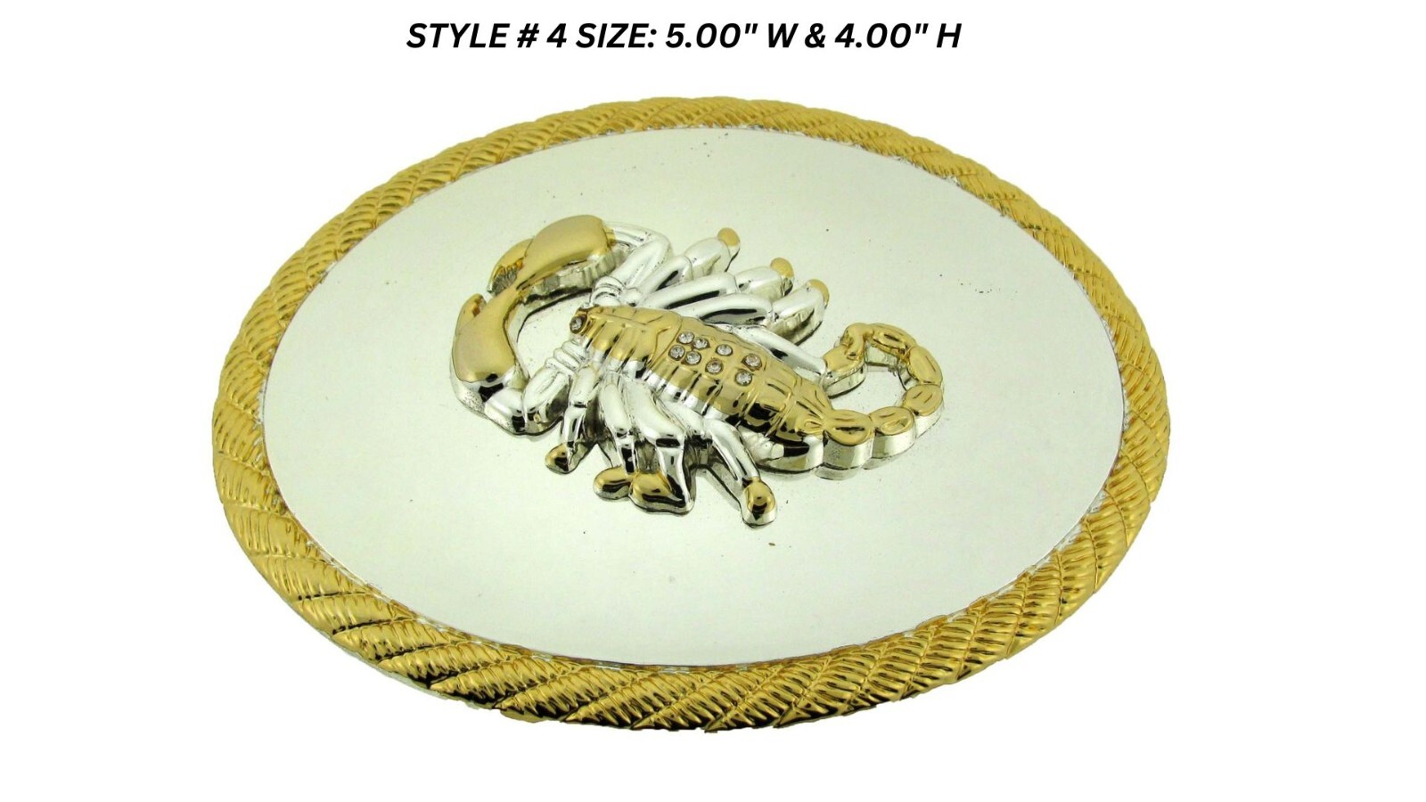 New Scorpion Belt Buckle Mens Gold Silver Metal Rodeo Cowboy Western Zodiac Sign