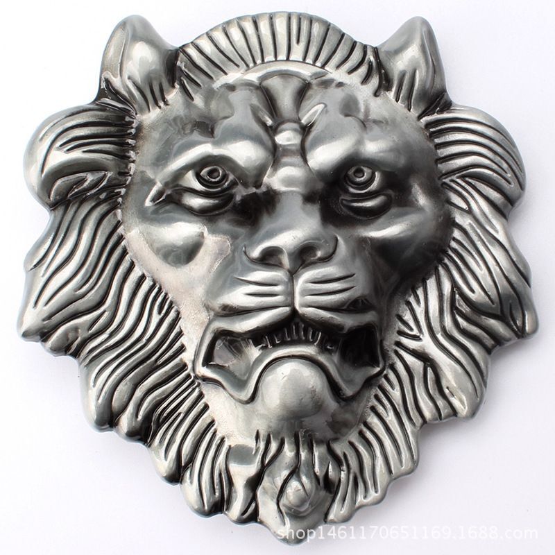 Lion Head Buckle-Handmade Belts Buckles DIY Component Waistband Accessorie 3.8CM