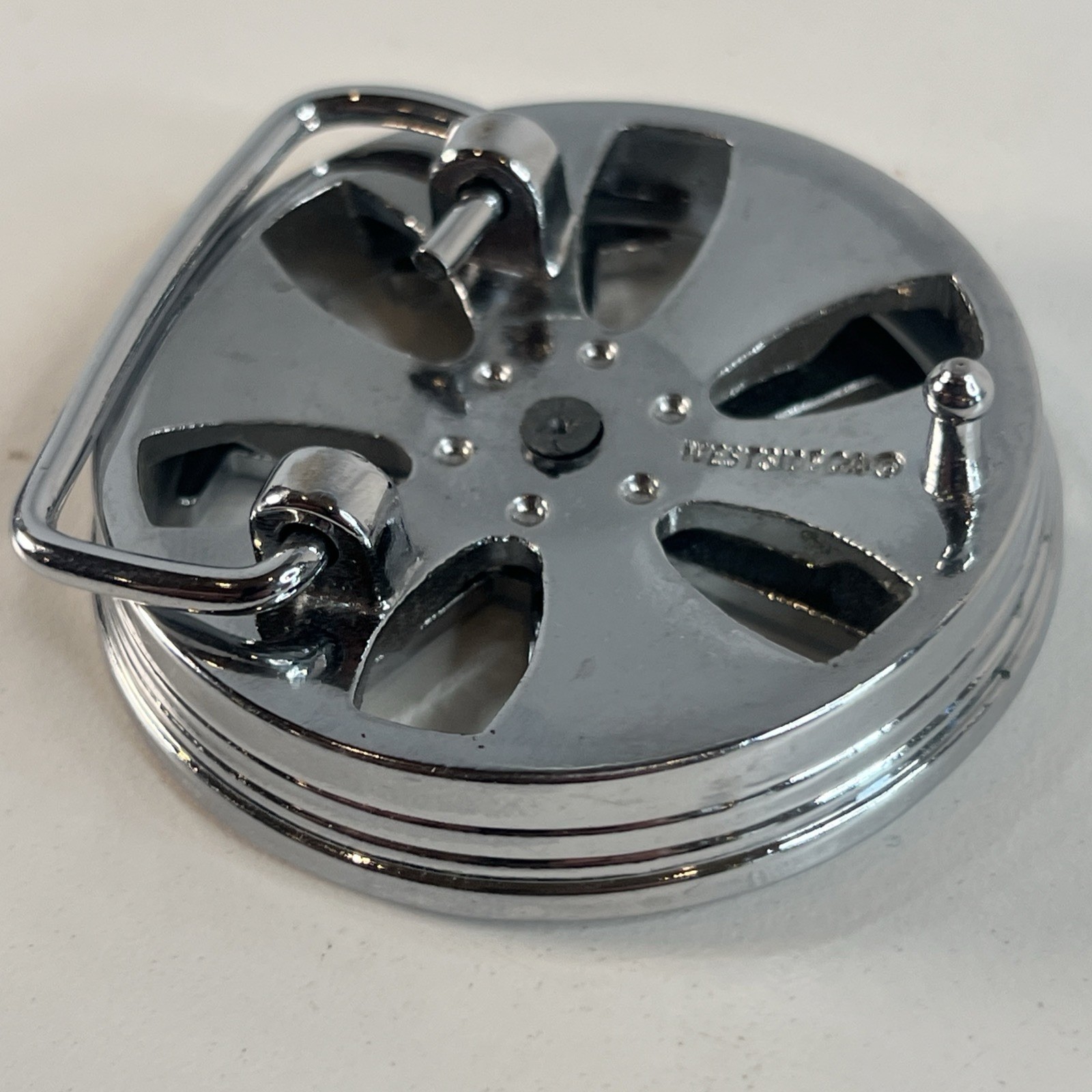 Spinner Belt Buckle Car Truck Rim Tire Spinning Motion West side CA